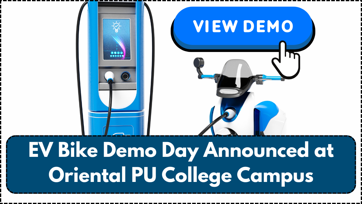 EV Bike Demo Day Announced at Oriental PU College Campus